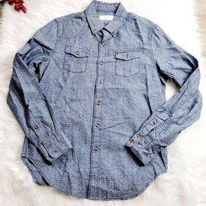 Grey Hyde Womens Denim Long Sleeve Shirt
